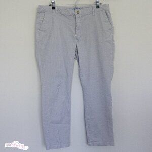 Gap Khakis Skinny Boyfriend Blue Pinstripe Pants